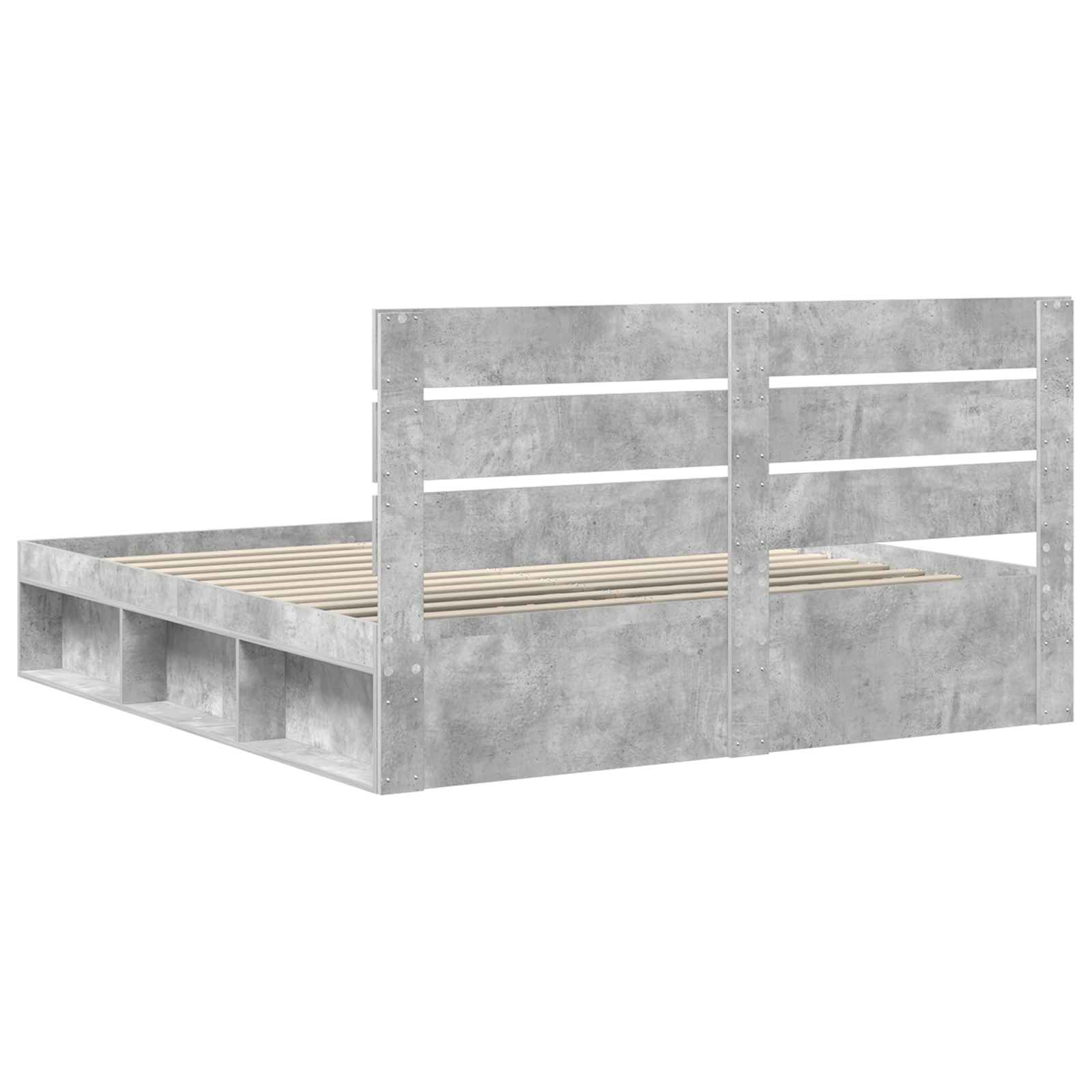 Struttura del letto Calcestruzzo 180 x 200 cm Pino massello | homemem39