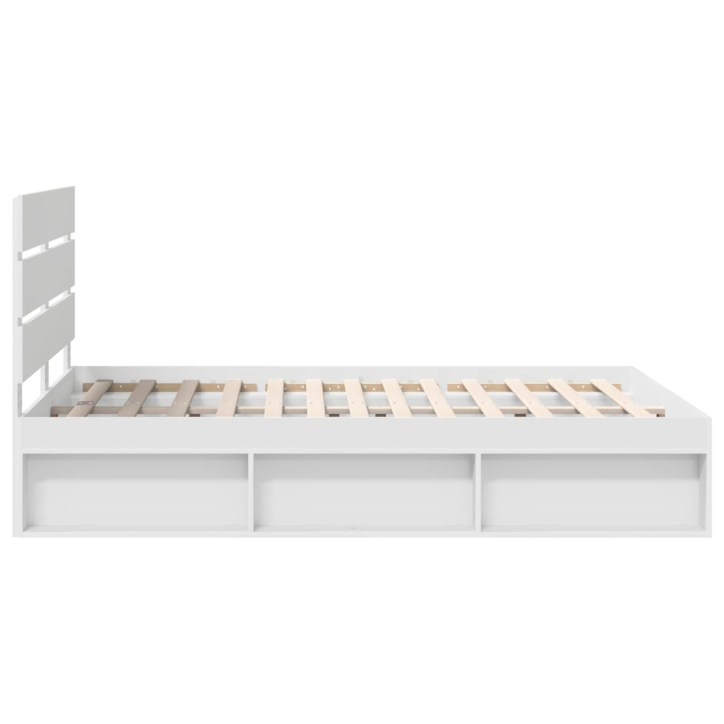 Struttura del letto Bianco 160 x 200 cm Pino massello | homemem39