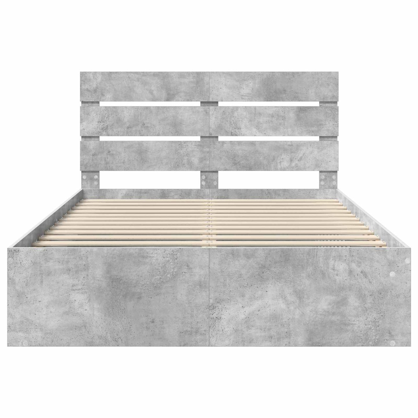 Struttura del letto Calcestruzzo 160 x 200 cm Pino massello | homemem39