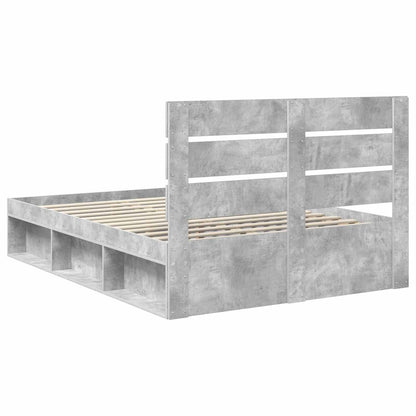 Struttura del letto Calcestruzzo 140 x 200 cm Pino massello | homemem39