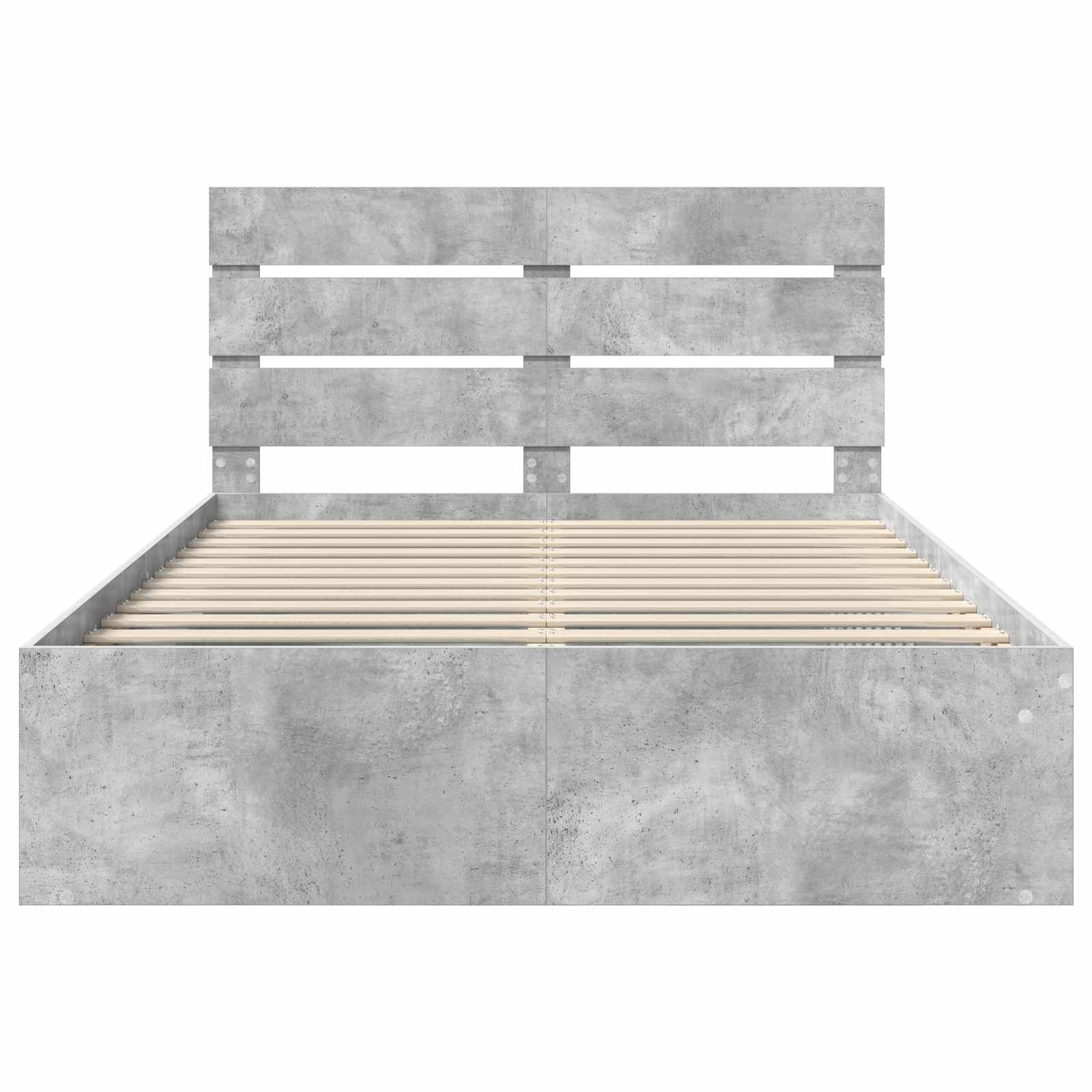 Struttura del letto Calcestruzzo 140 x 200 cm Pino massello | homemem39