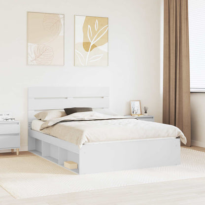 Struttura del letto Bianco 140 x 190 cm Pino massello | homemem39