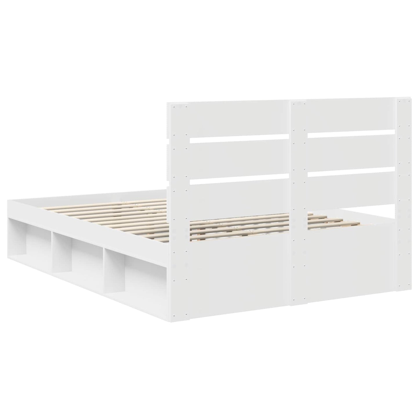 Struttura del letto Bianco 140 x 190 cm Pino massello | homemem39