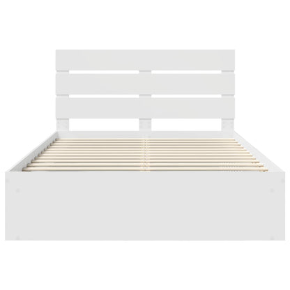 Struttura del letto Bianco 140 x 190 cm Pino massello | homemem39