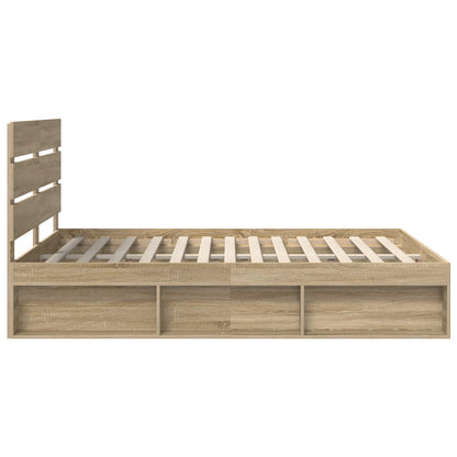 Struttura del letto Sonoma 140 x 190 cm Pino massello | homemem39