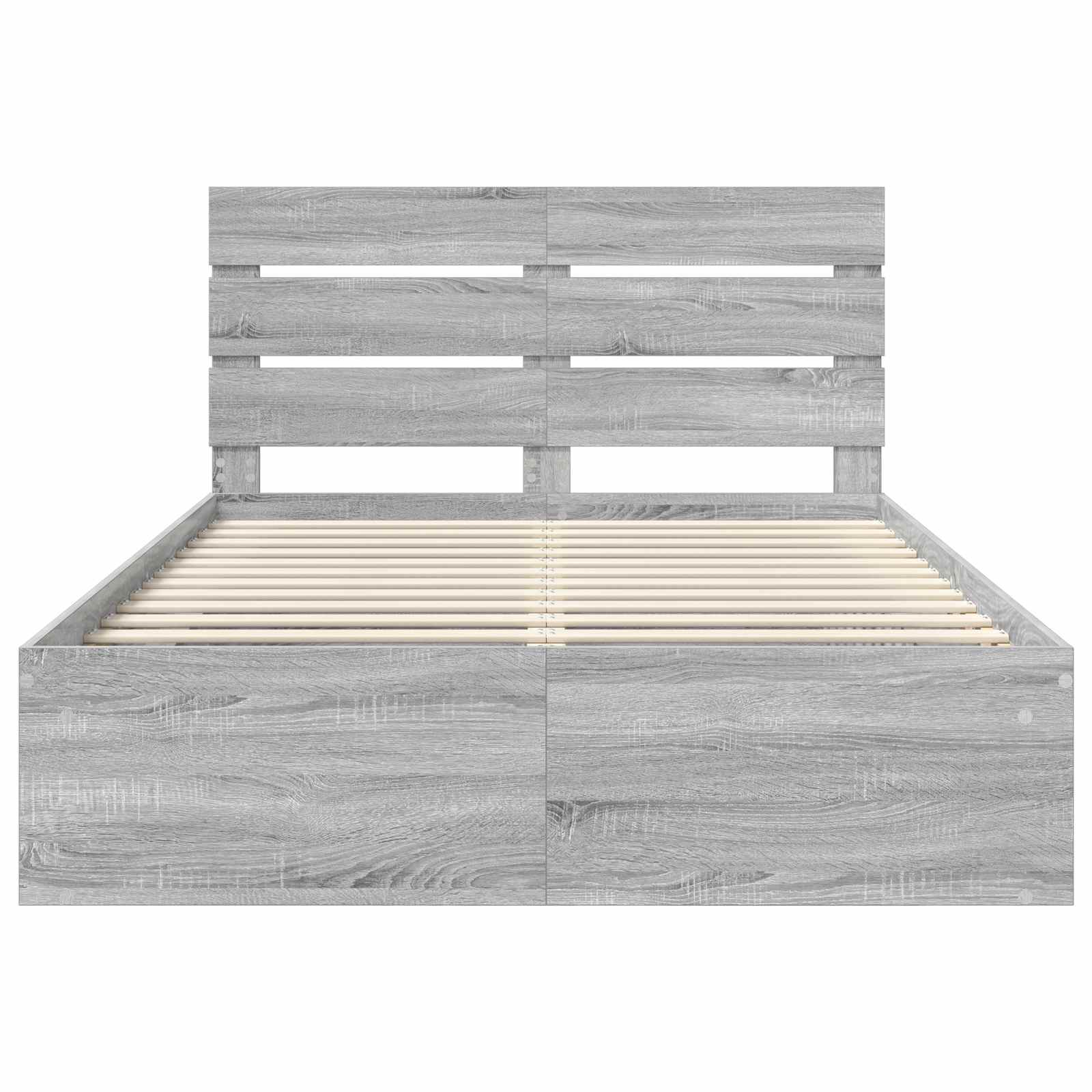 Struttura del letto Grigio Sonoma 140 x 190 cm Pino massello | homemem39