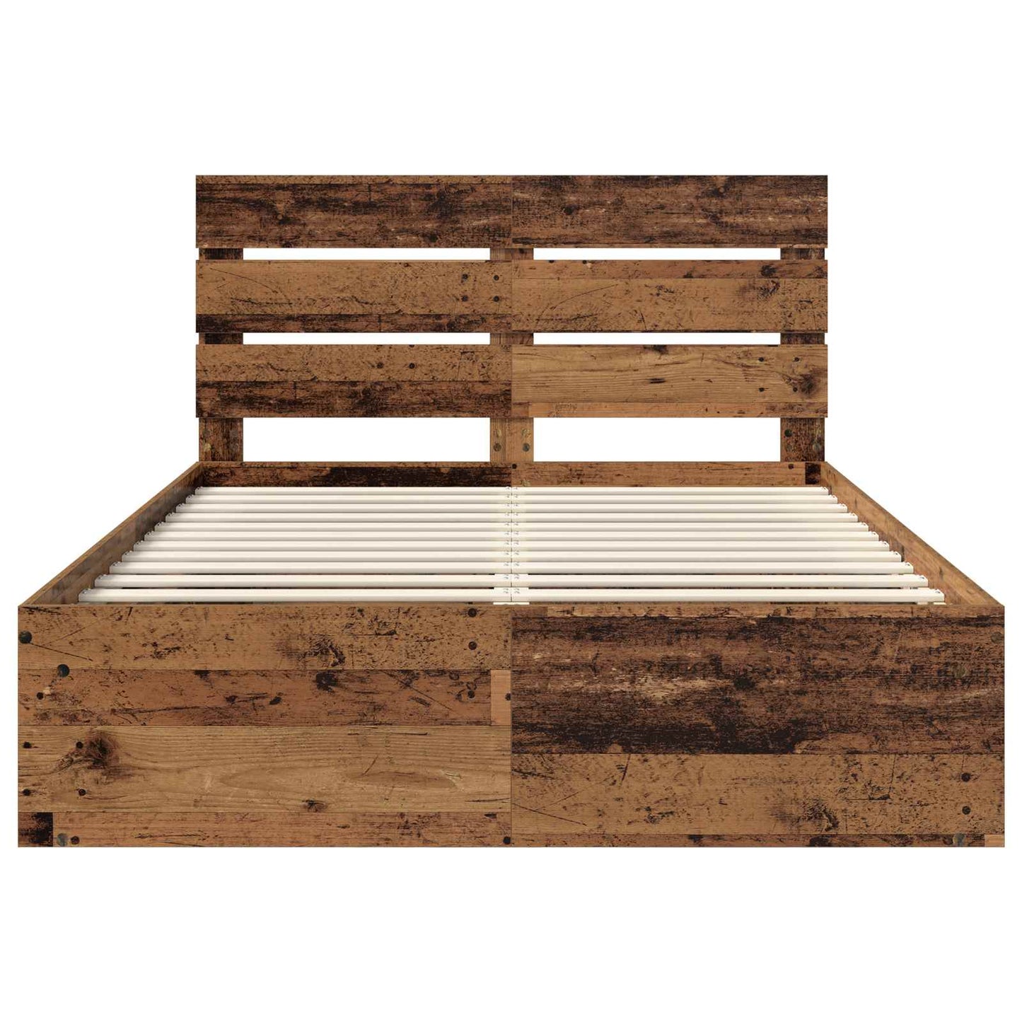 Struttura del letto Legno vecchio 140 x 190 cm Pino massello | homemem39