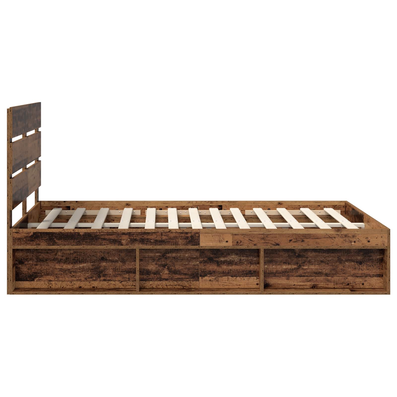 Struttura del letto Legno vecchio 140 x 190 cm Pino massello | homemem39