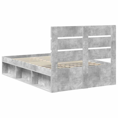 Struttura del letto Grigio Concretè 135 x 190 cm Pino massello | homemem39