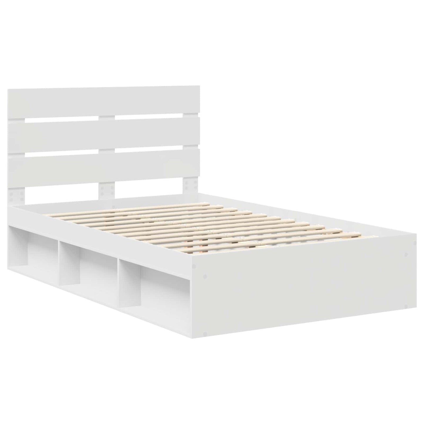 Struttura del letto Bianco 120 x 200 cm Pino massello | homemem39