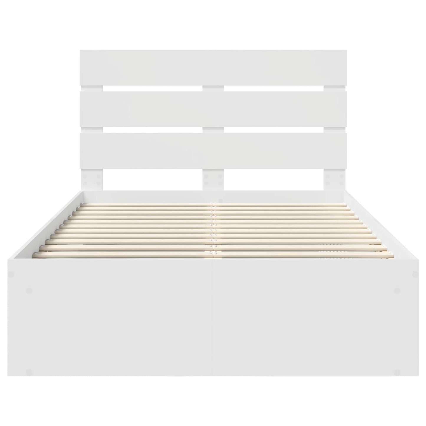 Struttura del letto Bianco 120 x 200 cm Pino massello | homemem39