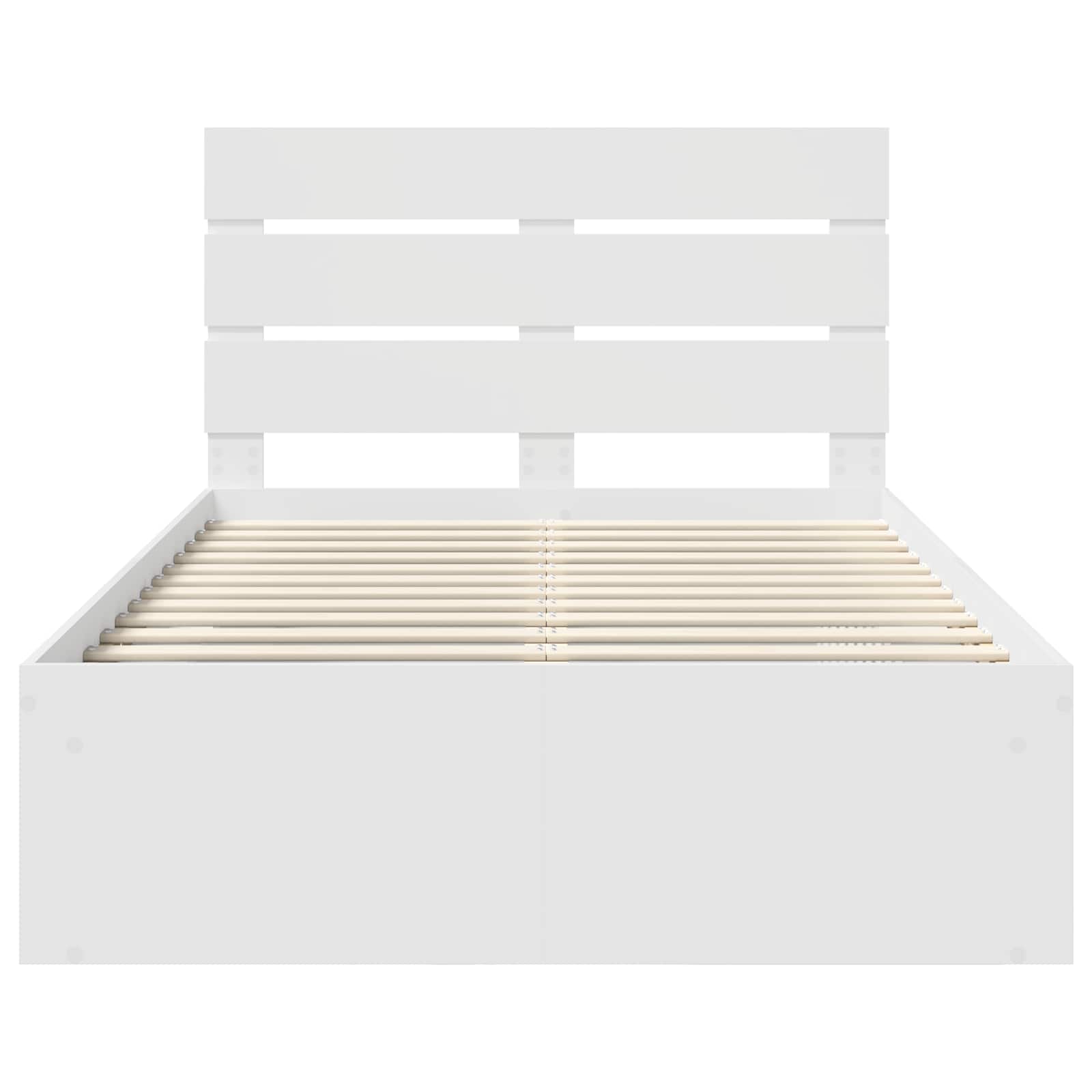 Struttura del letto Bianco 120 x 200 cm Pino massello | homemem39