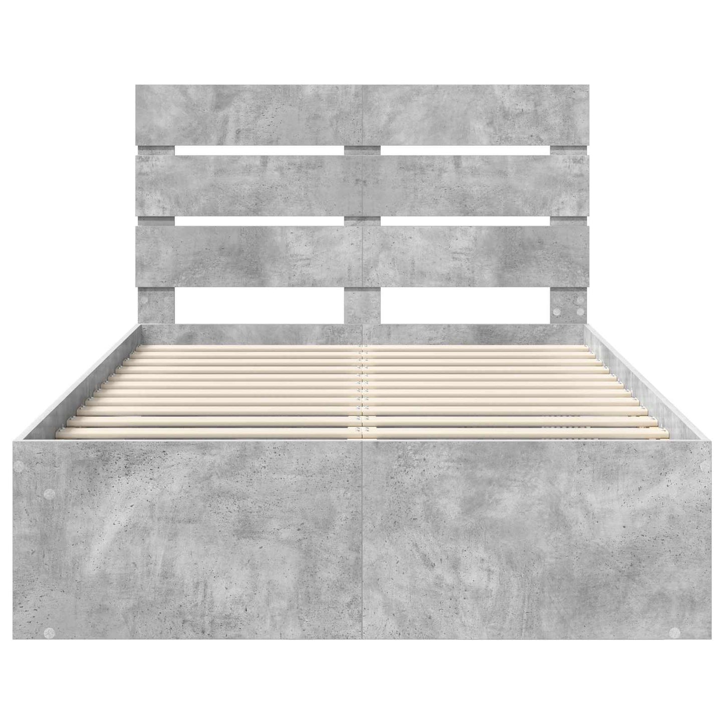 Struttura del letto Calcestruzzo 120 x 200 cm Pino massello | homemem39