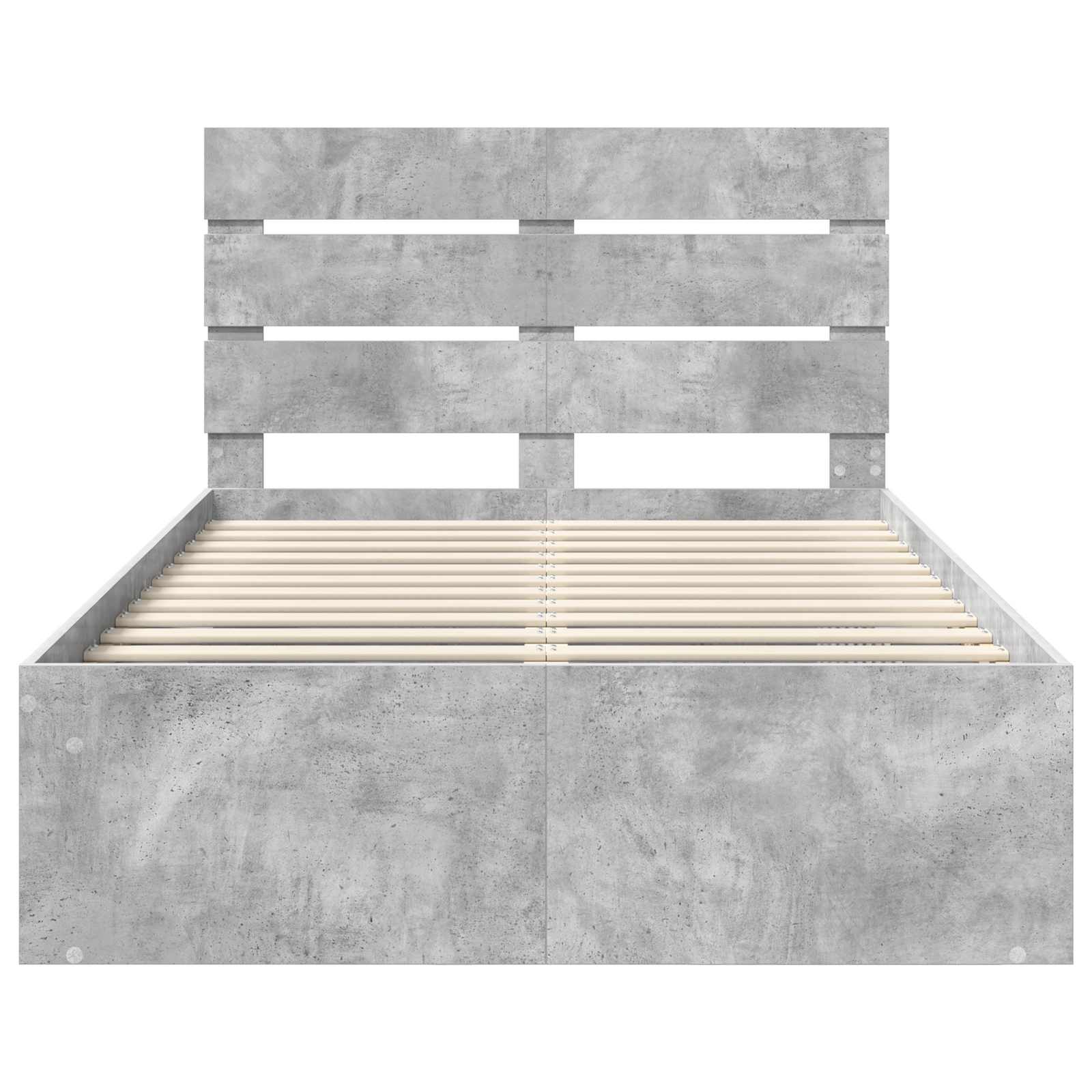 Struttura del letto Calcestruzzo 120 x 200 cm Pino massello | homemem39