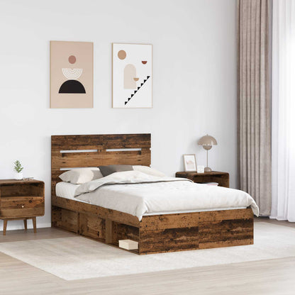 Struttura del letto Legno vecchio 120 x 200 cm Pino massello | homemem39