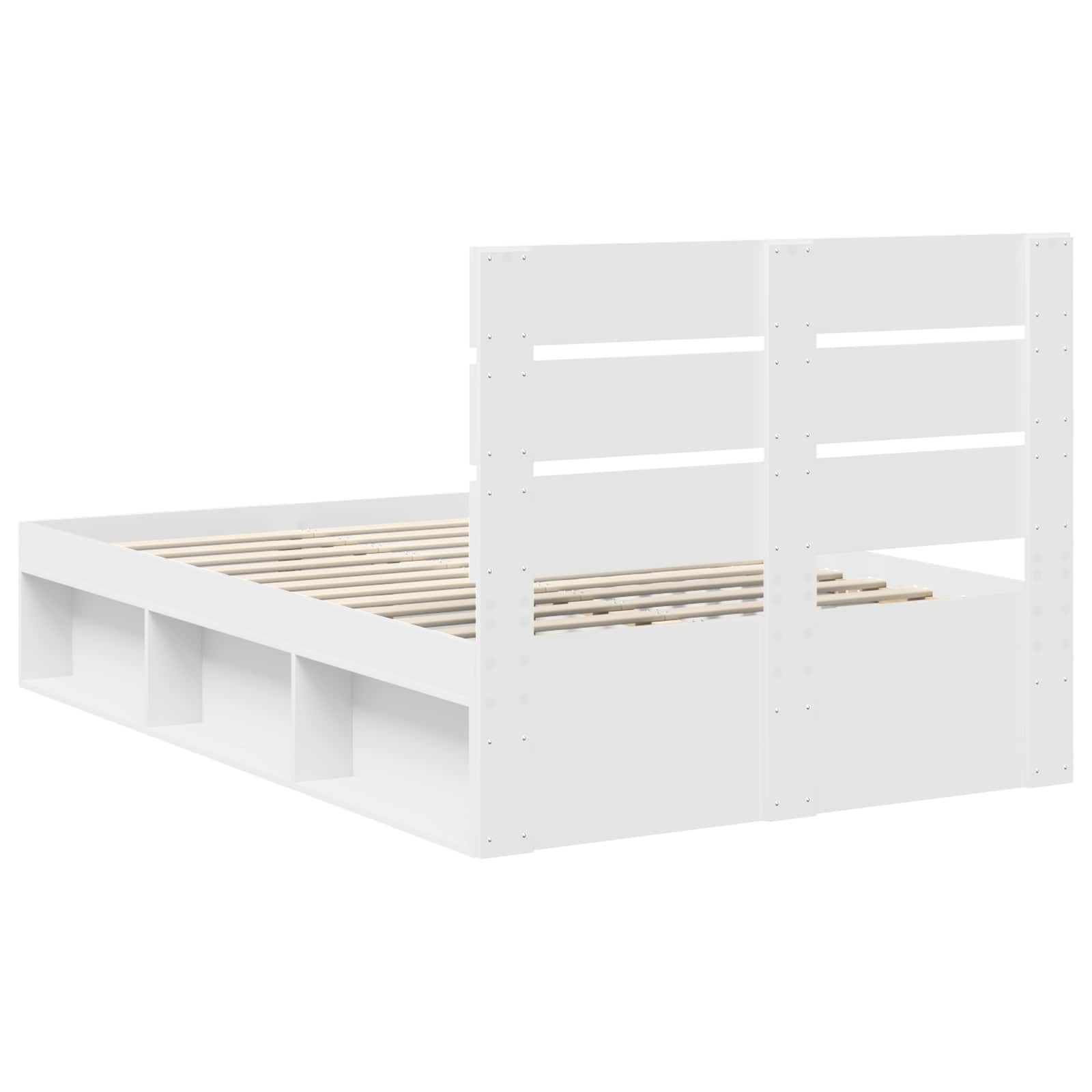 Struttura del letto Bianco 120 x 190 cm Pino massello | homemem39