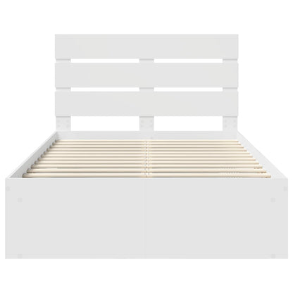 Struttura del letto Bianco 120 x 190 cm Pino massello | homemem39