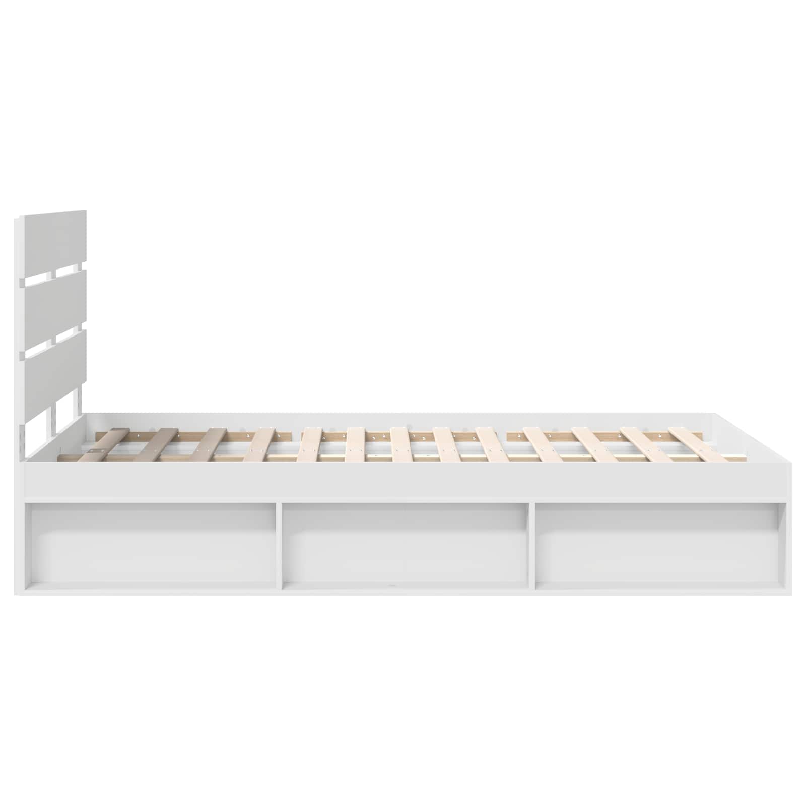 Struttura del letto Bianco 120 x 190 cm Pino massello | homemem39