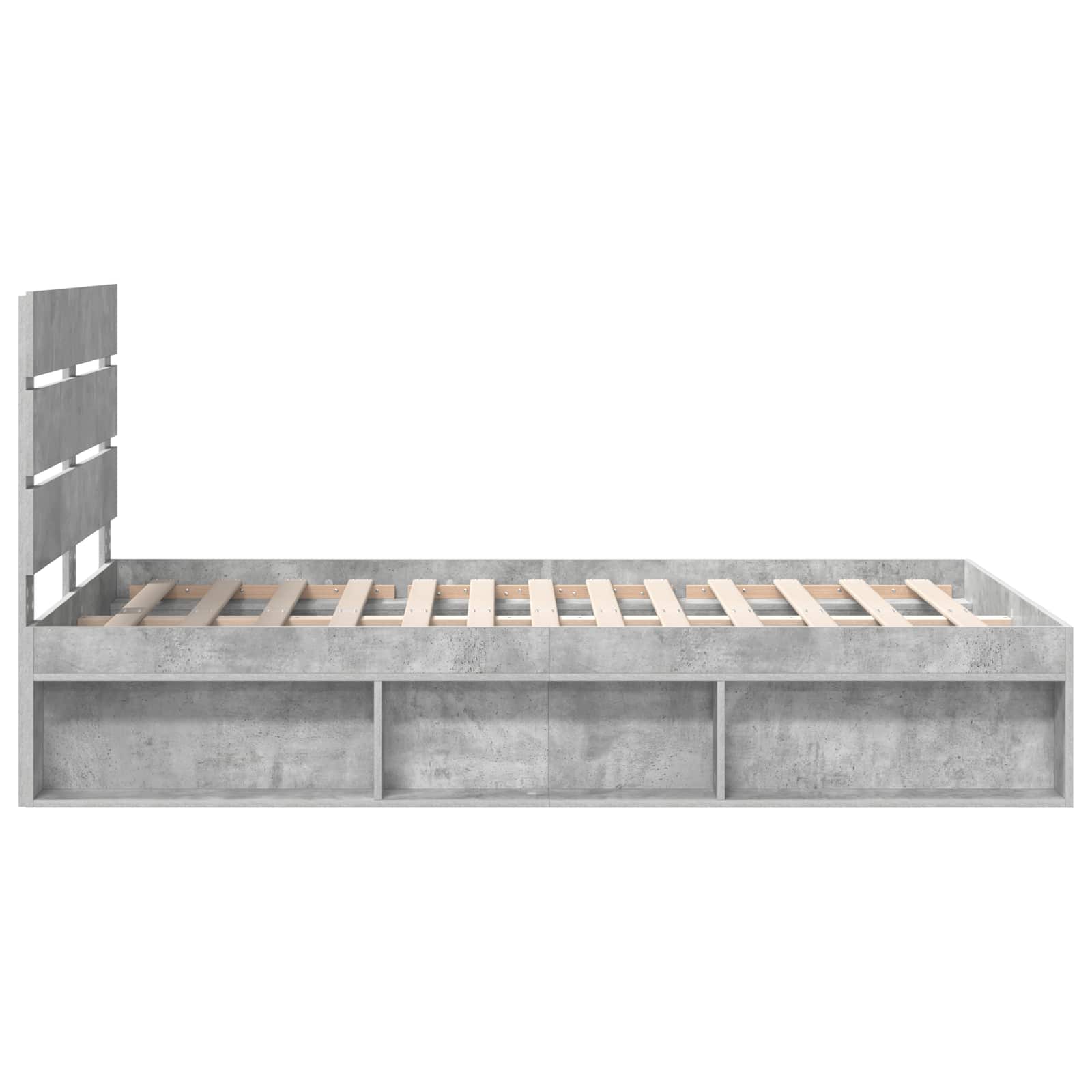Struttura del letto Calcestruzzo 120 x 190 cm Pino massello | homemem39