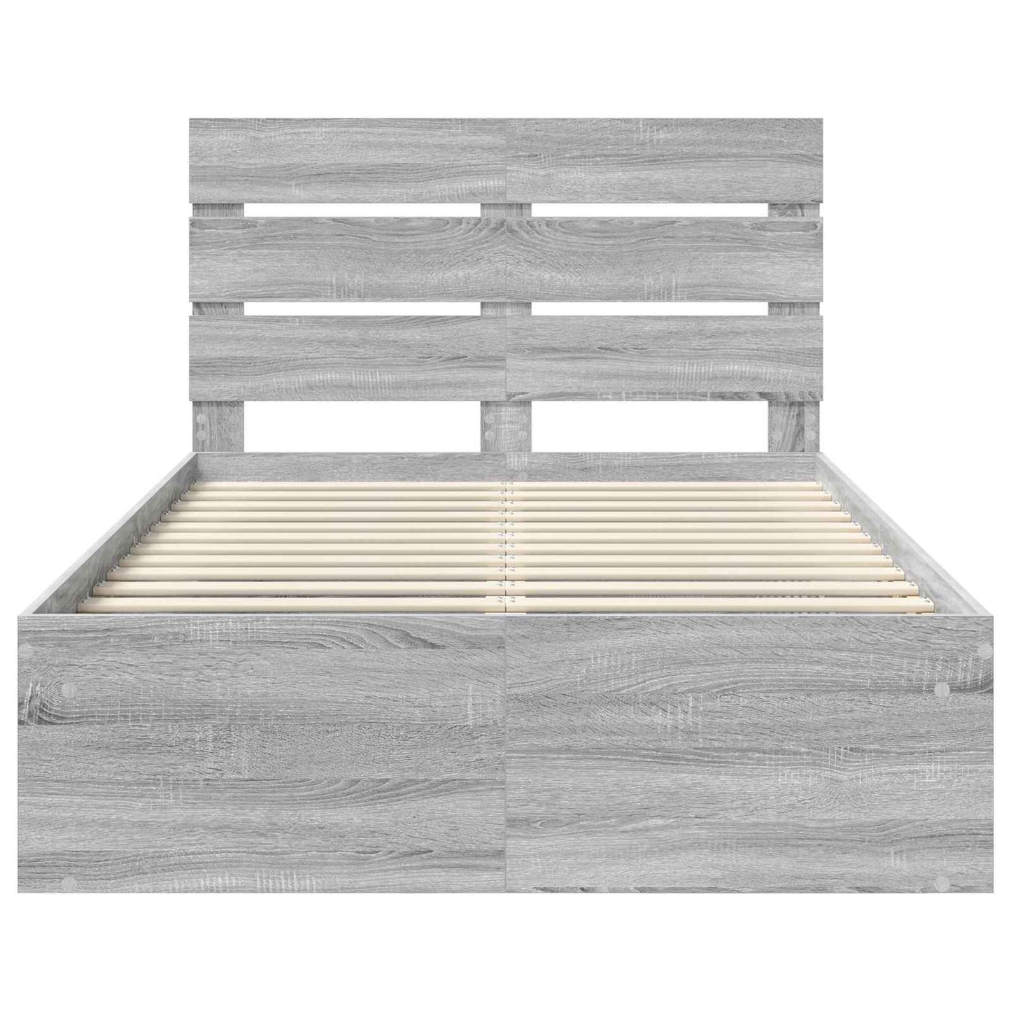 Struttura del letto Grigio Sonoma 120 x 190 cm Pino massello | homemem39