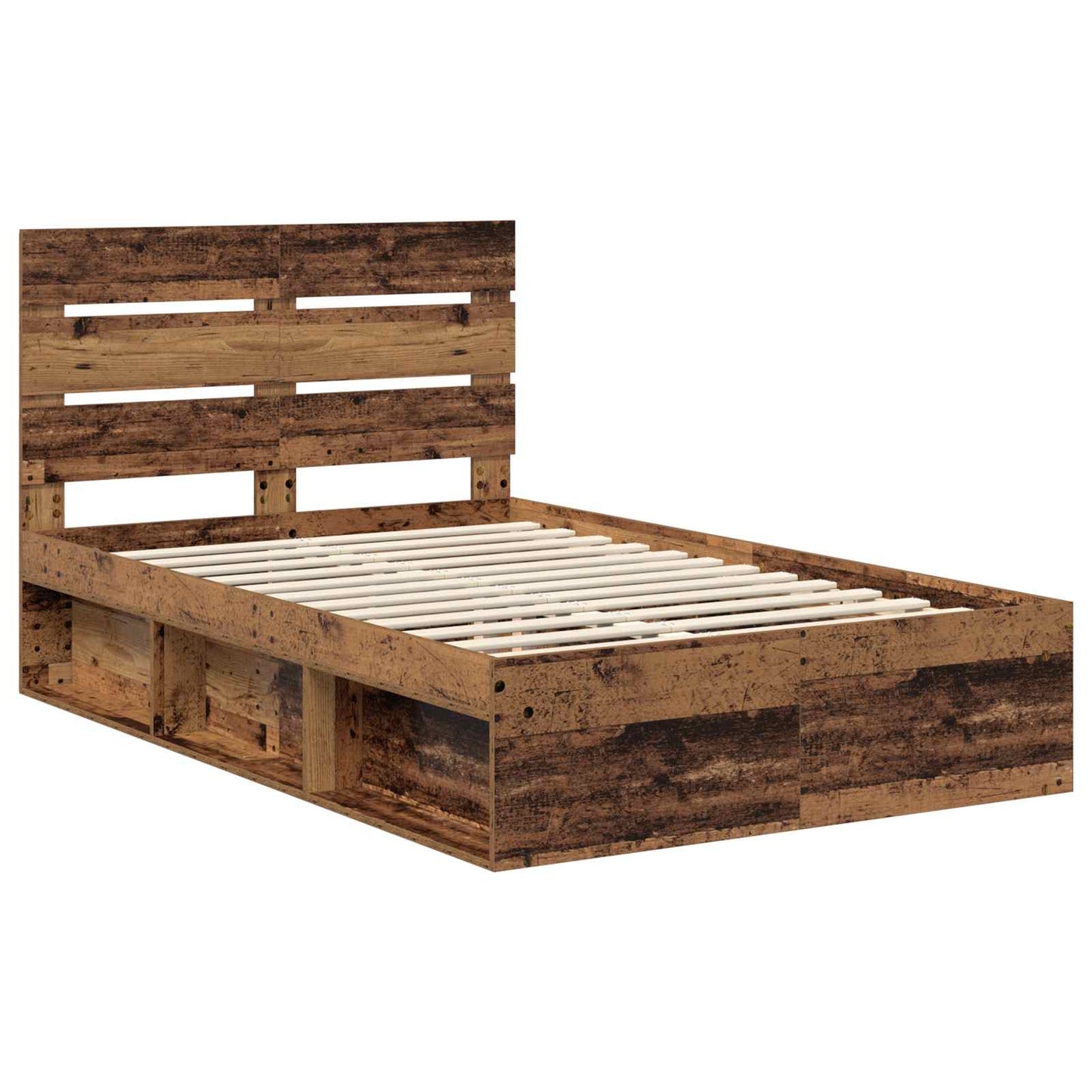 Struttura del letto Legno vecchio 120 x 190 cm Pino massello | homemem39