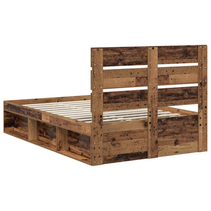 Struttura del letto Legno vecchio 120 x 190 cm Pino massello | homemem39