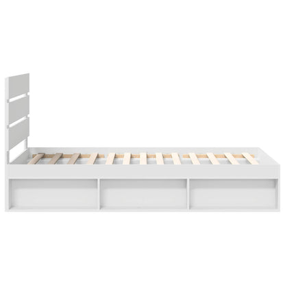 Struttura del letto Bianco 100 x 200 cm Pino massello | homemem39