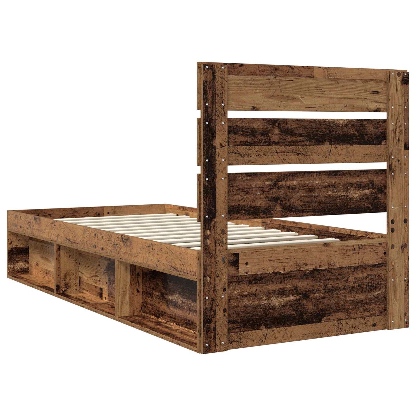 Struttura del letto Legno vecchio 100 x 200 cm Pino massello | homemem39