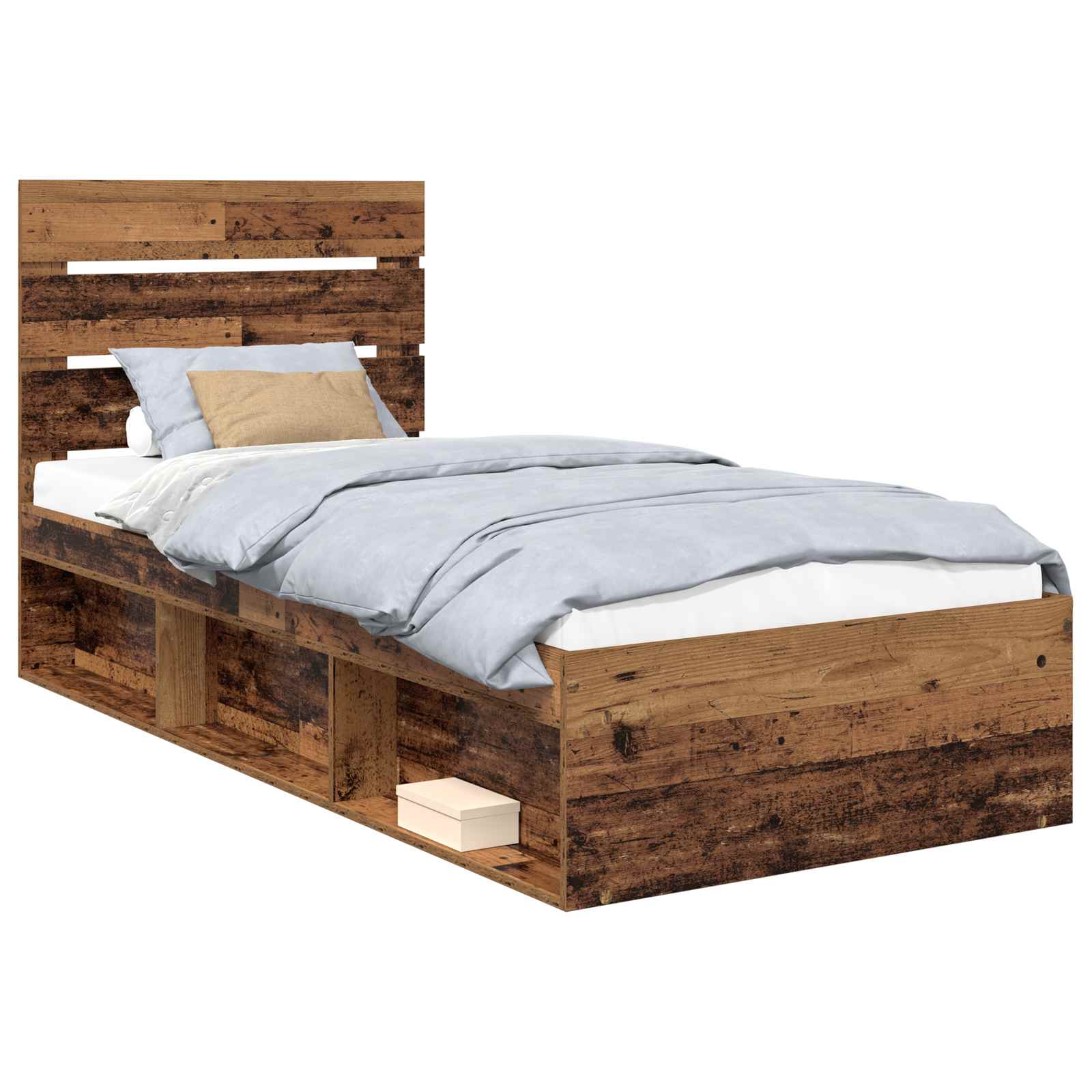 Struttura del letto Legno vecchio 90 x 200 cm Pino massello | homemem39