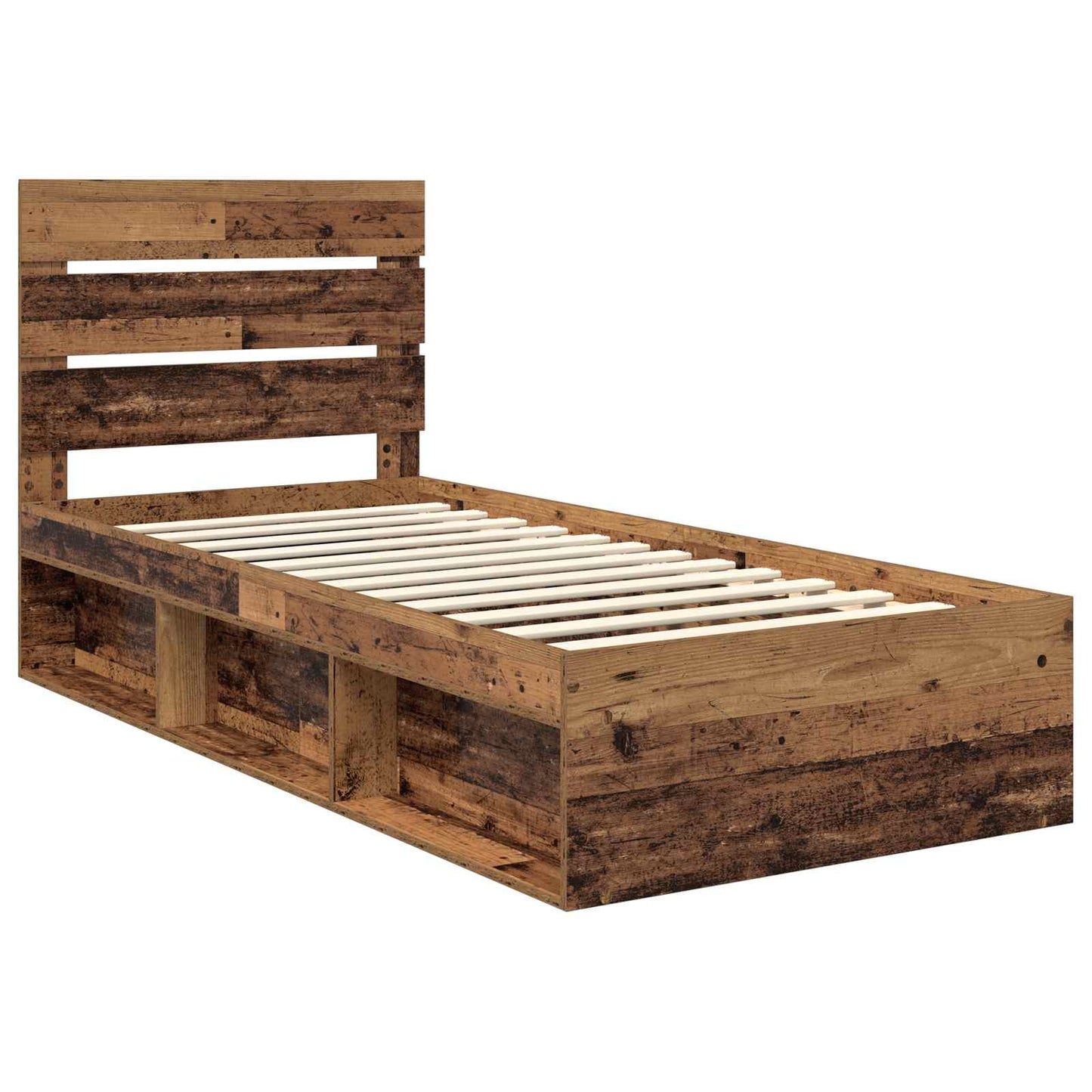 Struttura del letto Legno vecchio 90 x 200 cm Pino massello | homemem39