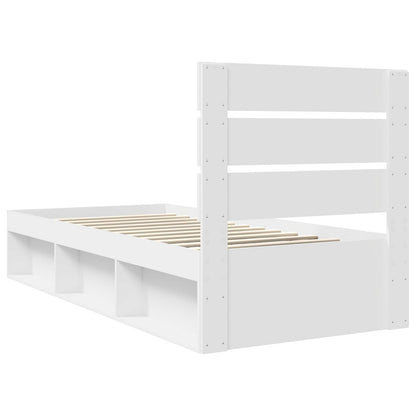 Struttura del letto Bianco 90 x 190 cm Pino massello | homemem39