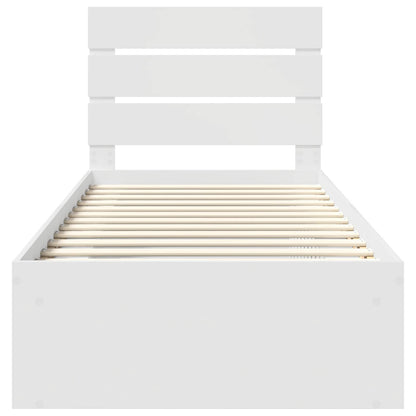 Struttura del letto Bianco 90 x 190 cm Pino massello | homemem39