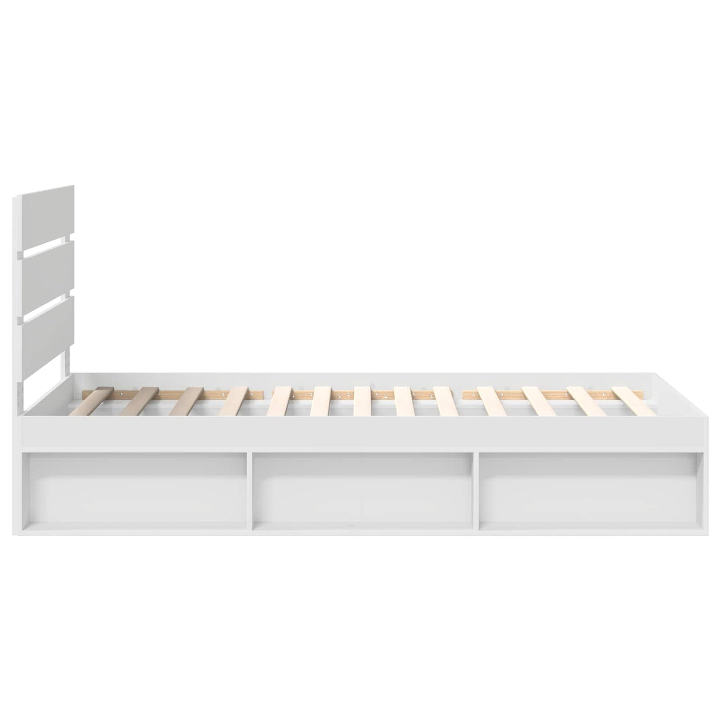 Struttura del letto Bianco 90 x 190 cm Pino massello | homemem39
