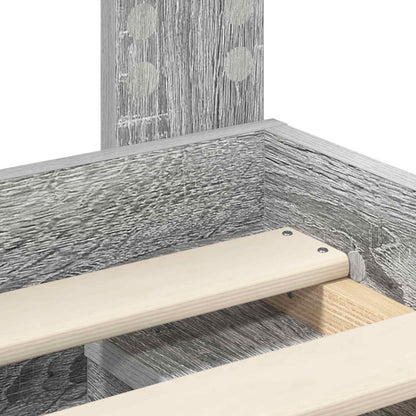 Struttura del letto Grigio Sonoma 90 x 190 cm Pino massello