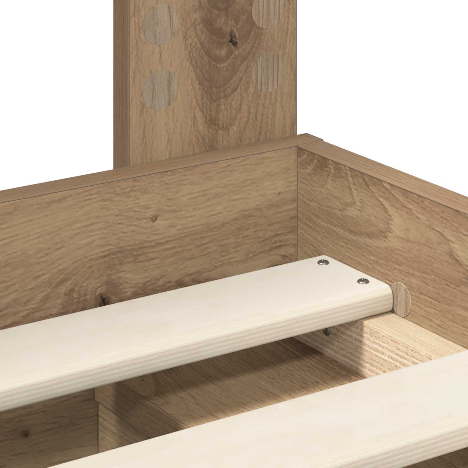 Struttura del letto con testiera Rovere Artigianale 90 x 190 cm | homemem39