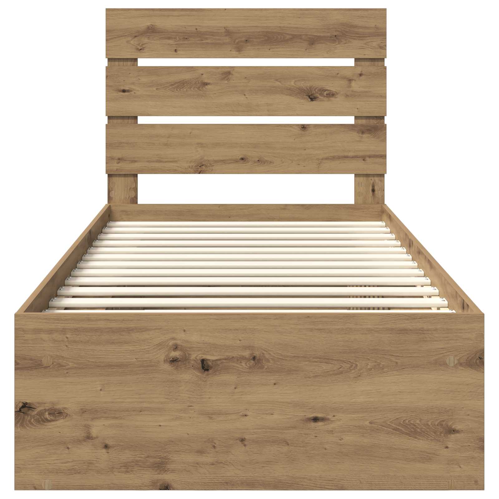 Struttura del letto con testiera Rovere Artigianale 90 x 190 cm | homemem39