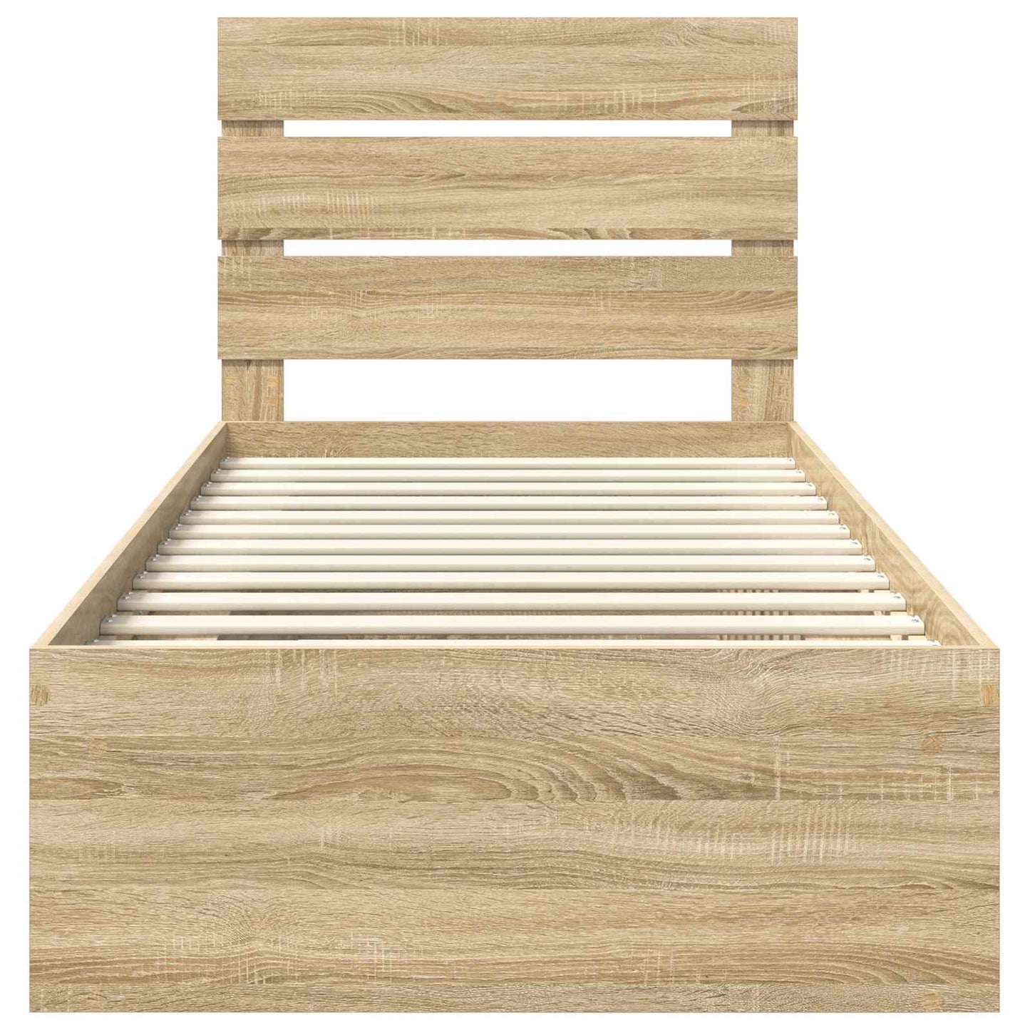 Struttura del letto Rovere Sonoma 75 x 190 cm Pino massello | homemem39