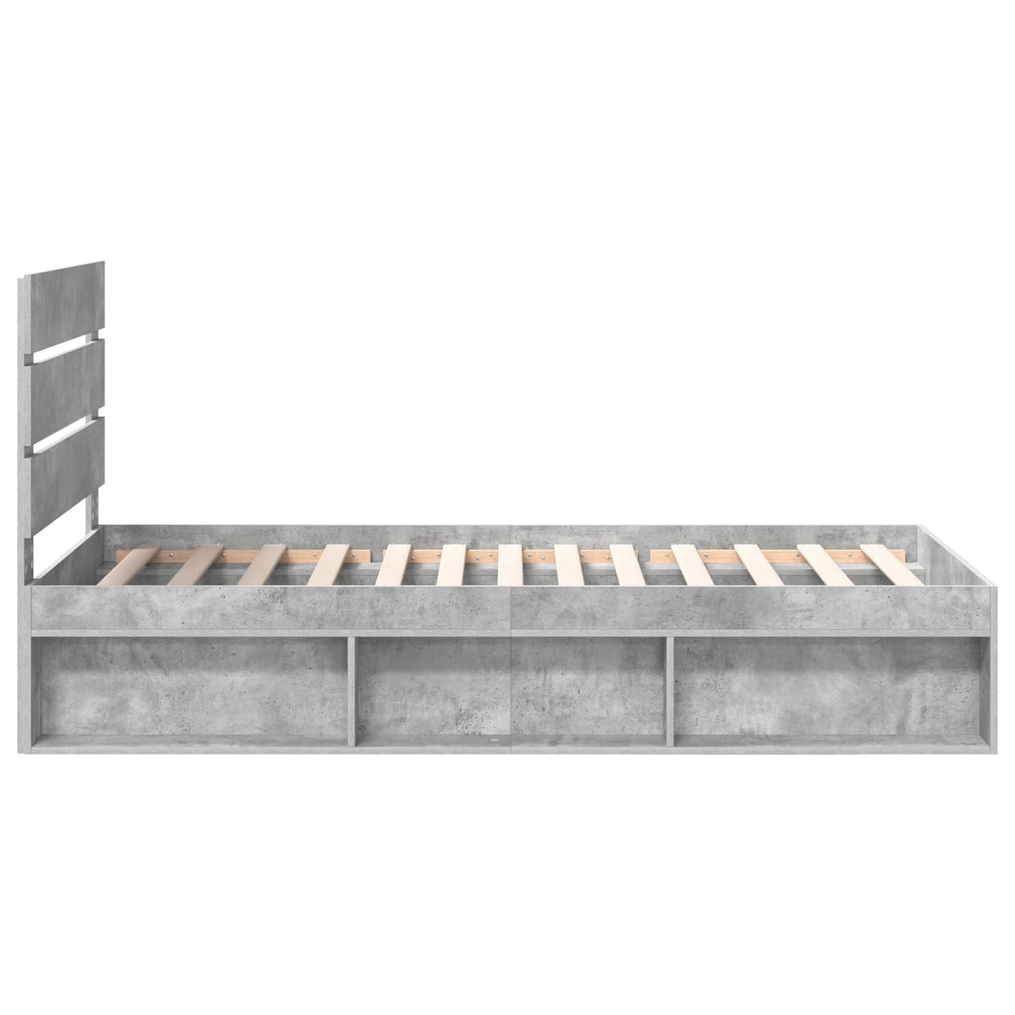 Struttura del letto Grigio Concretè 75 x 190 cm Pino massello | homemem39