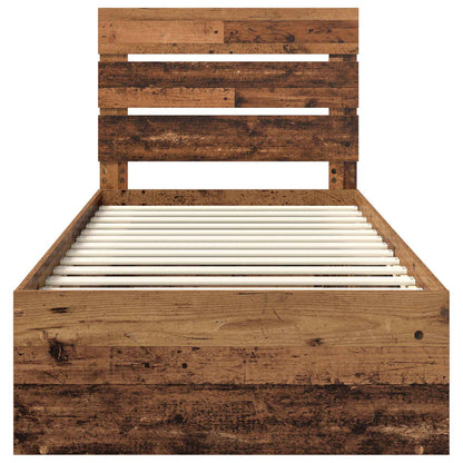 Struttura del letto Legno vecchio 75 x 190 cm Pino massello