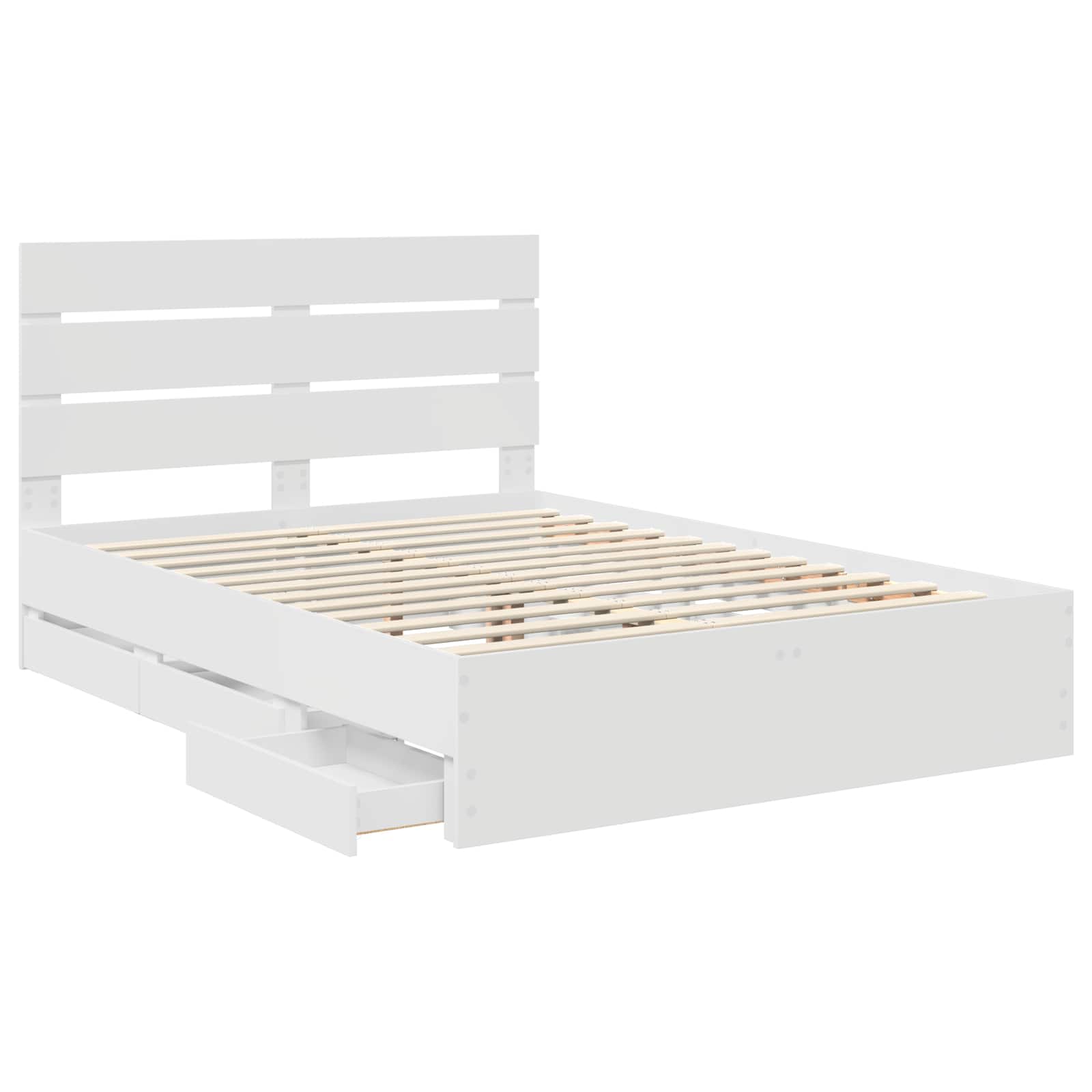 Struttura del letto Bianco 150 x 200 cm Legno Ingegnerizzato | homemem39