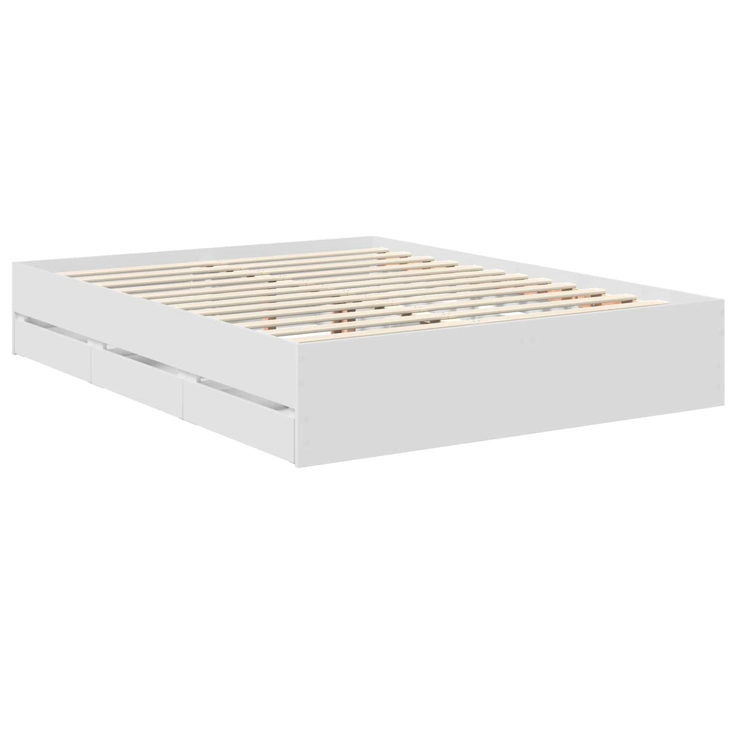 Struttura del letto Bianco 150 x 200 cm Legno Ingegnerizzato | homemem39