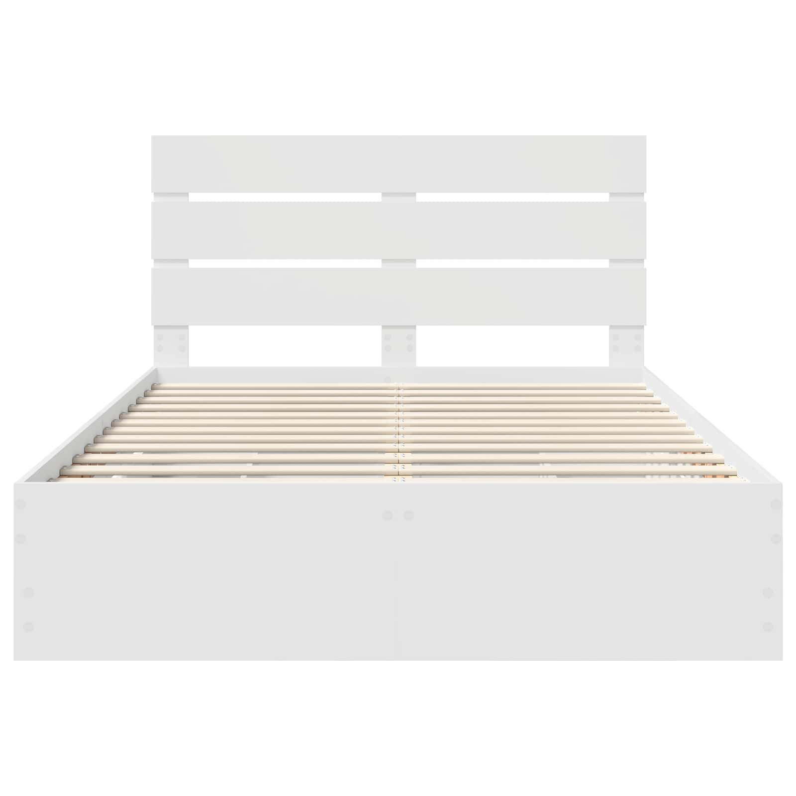 Struttura del letto Bianco 150 x 200 cm Legno Ingegnerizzato | homemem39