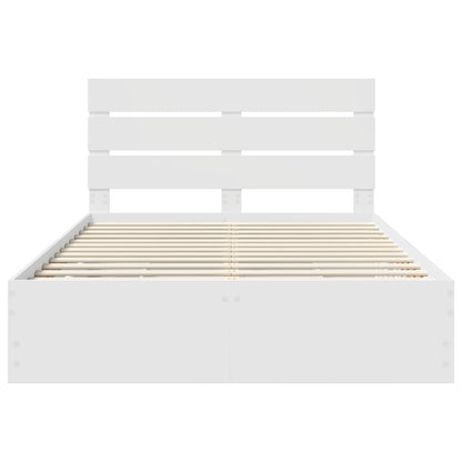 Struttura del letto Bianco 150 x 200 cm Legno Ingegnerizzato | homemem39
