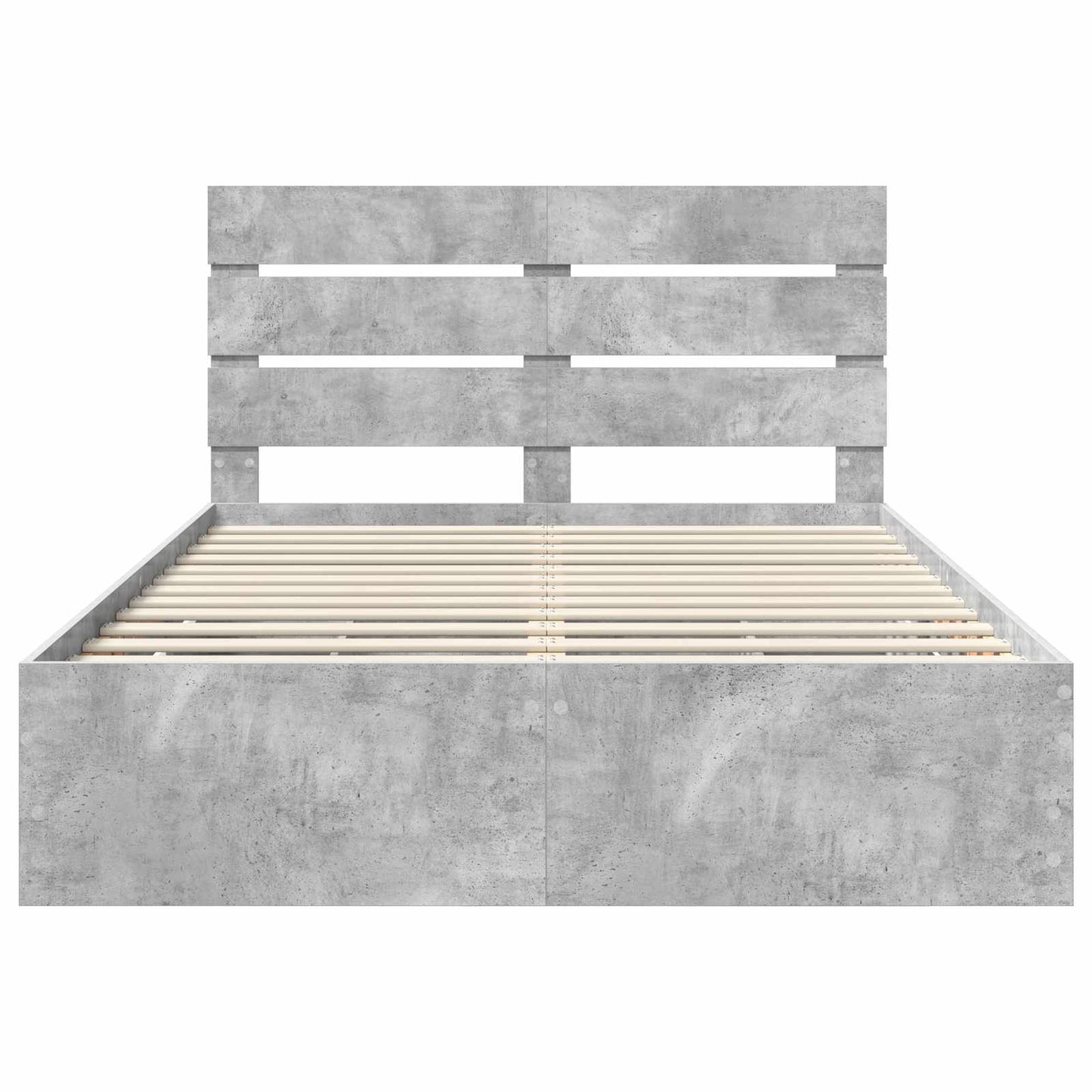 Struttura del letto con cassetto Grigio cemento 150 x 200 cm