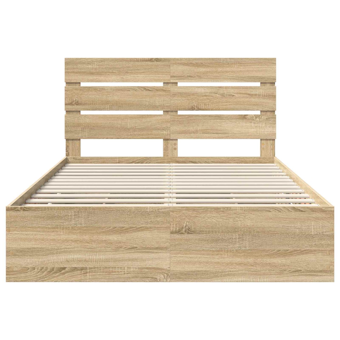 Struttura del letto con cassetto Rovere Sonoma 140 x 200 cm | homemem39