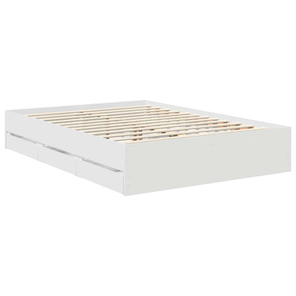 Struttura del letto Bianco 140 x 190 cm Legno Ingegnerizzato | homemem39