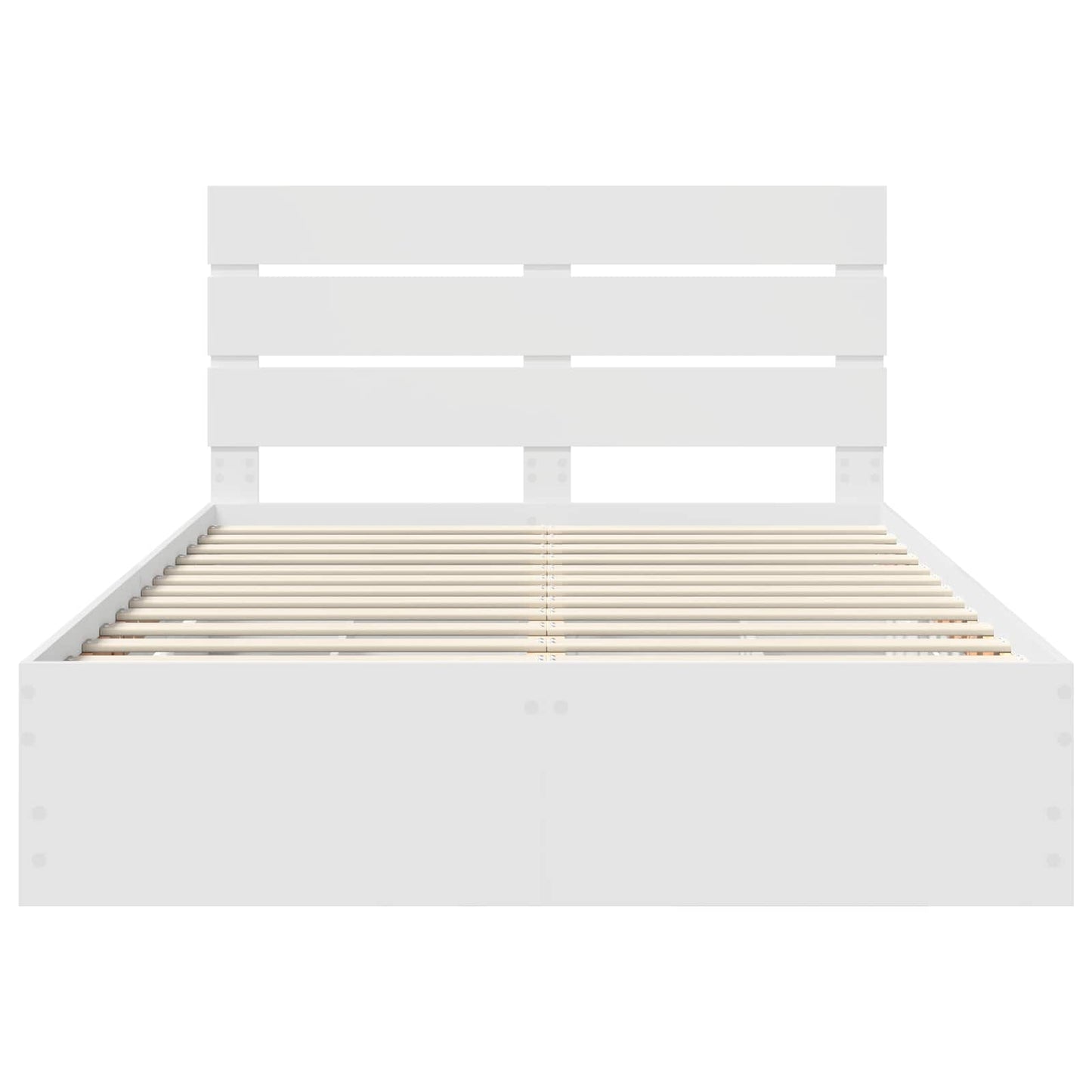Struttura del letto Bianco 140 x 190 cm Legno Ingegnerizzato | homemem39