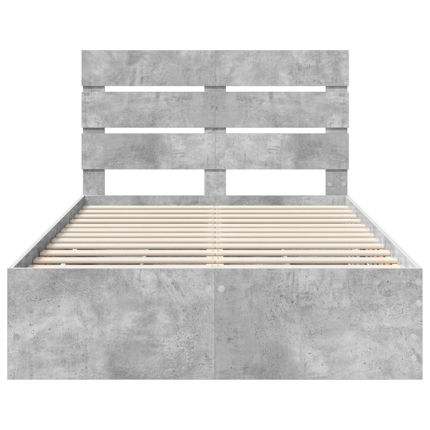 Struttura del letto con cassetto Grigio cemento 135 x 190 cm