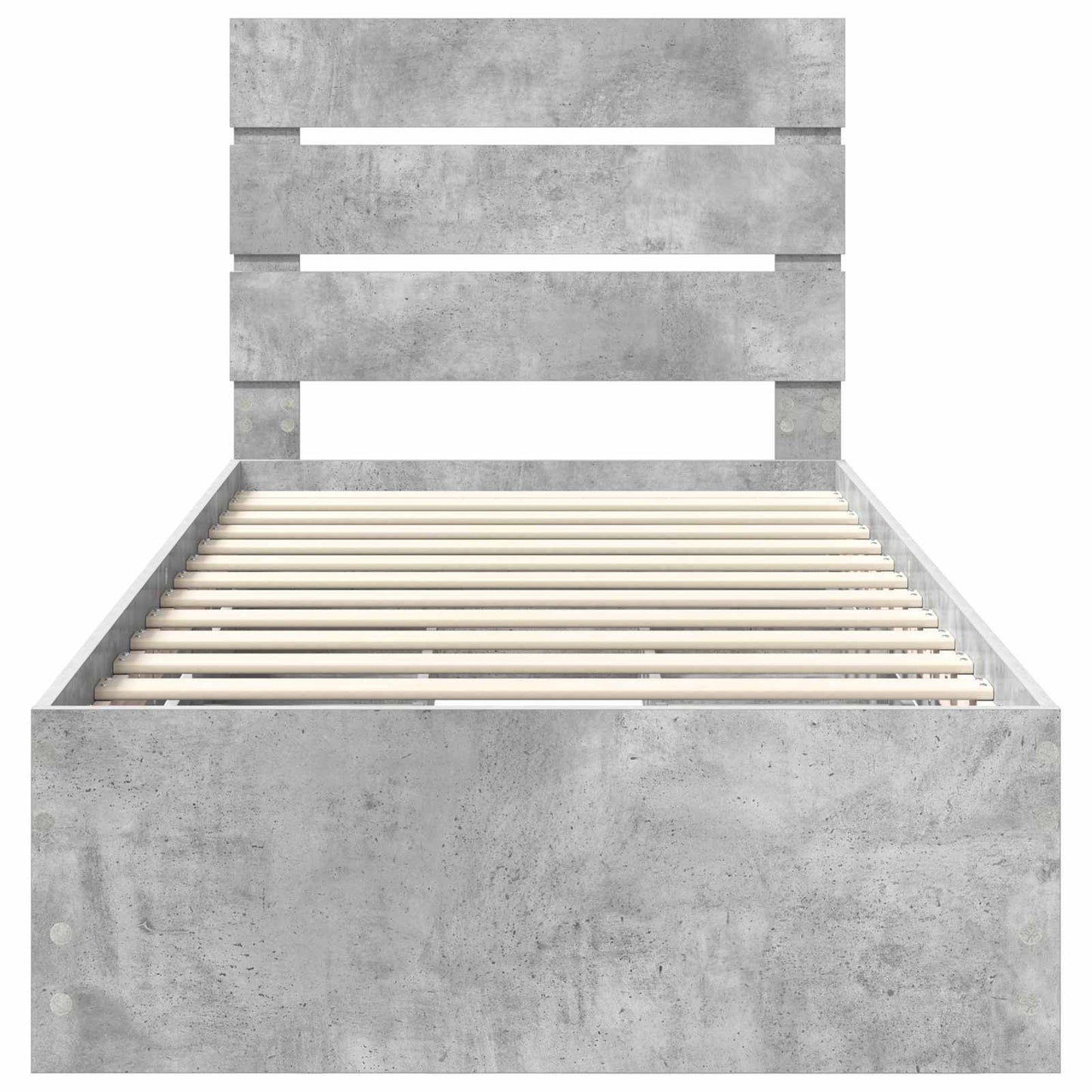Struttura del letto con cassetto Grigio cemento 90 x 190 cm | homemem39