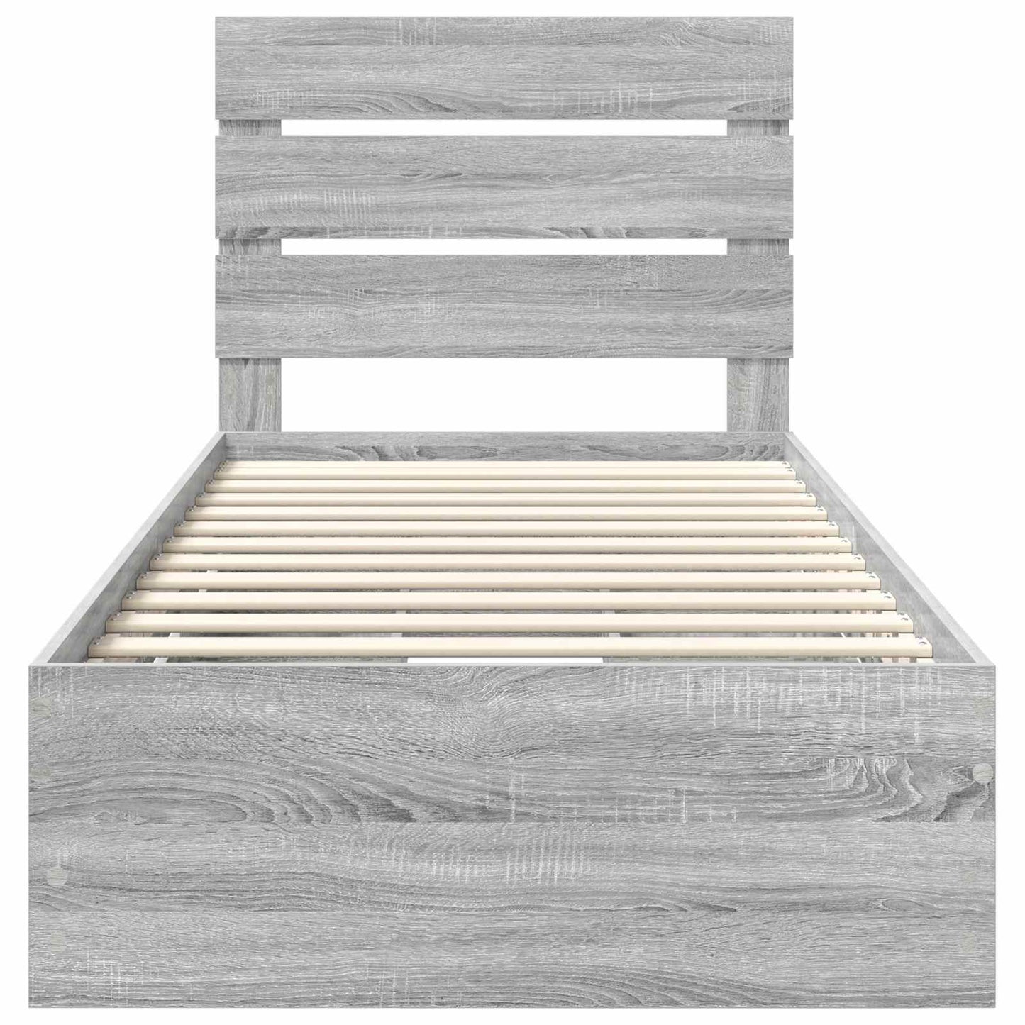 Struttura del letto con cassetto Grigio Sonoma 90 x 190 cm | homemem39